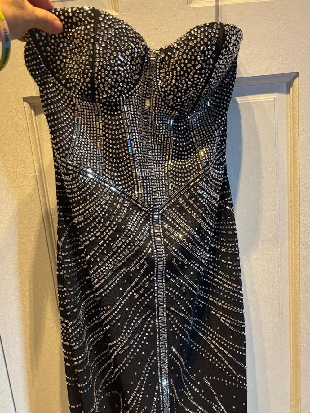 AKIRA Catch Up & Keep Up Rhinestone Midi Tube Dress NWT Small